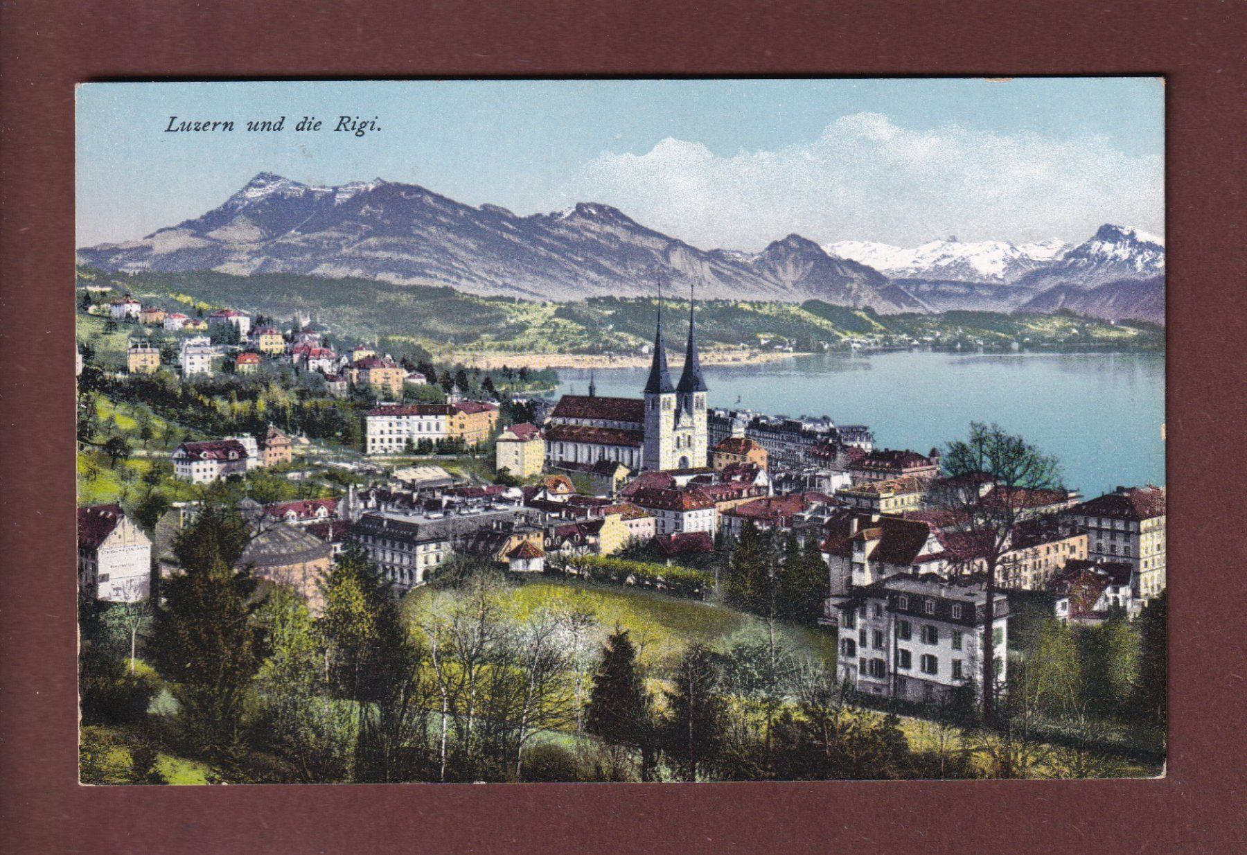 Ansichtskarten: LUZERN und Rigi - 1927 – Gebraucht aus Pully von nicecards
