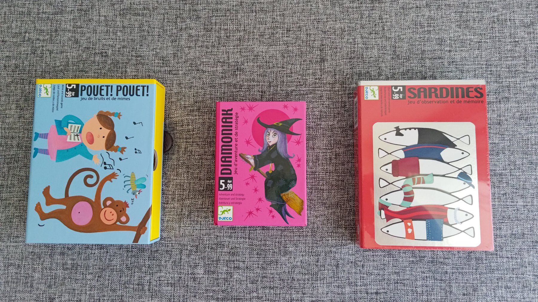 Djeco Spiele: Djeco - 3 jeux – Neu und originalverpackt aus Meyrin von ChiaraMania