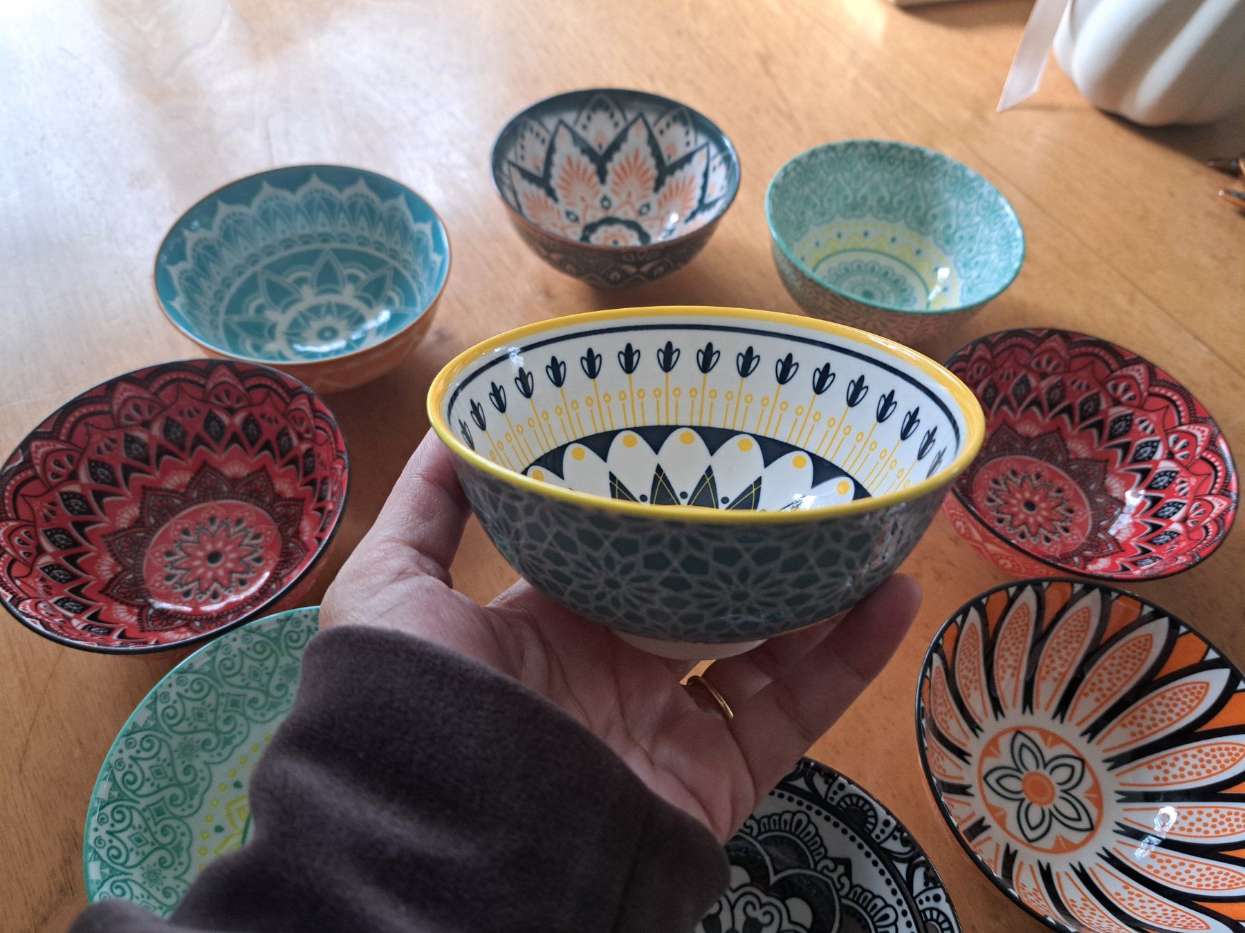 Schalen: Schale Schüssel, Müslischale boho – Gebraucht aus Rupperswil von White-Dove 1