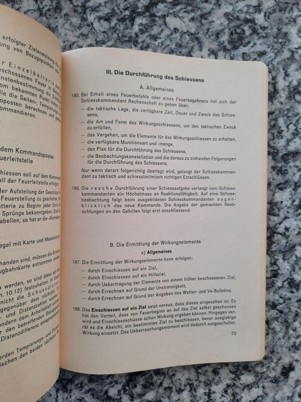 Libri: Das Schiessen der Artillerie – Usato da Ruswil venduto da Sammlergeist 2
