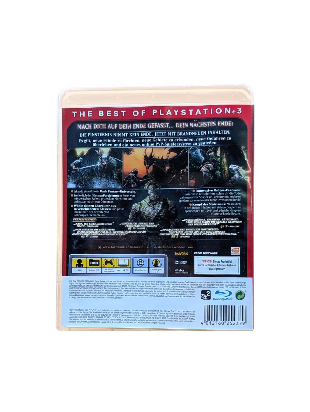 Sony Spiele: Dark Souls: Prepare to Die Edition PS3 – Gebraucht aus Domat/Ems von IsseldorsShop 1