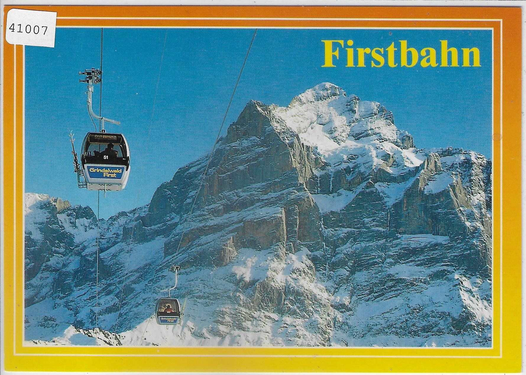 Cartoline postali: Grindelwald - Gondelbahn-Firstbahn – Usato da Ettingen venduto da Kartenplanet