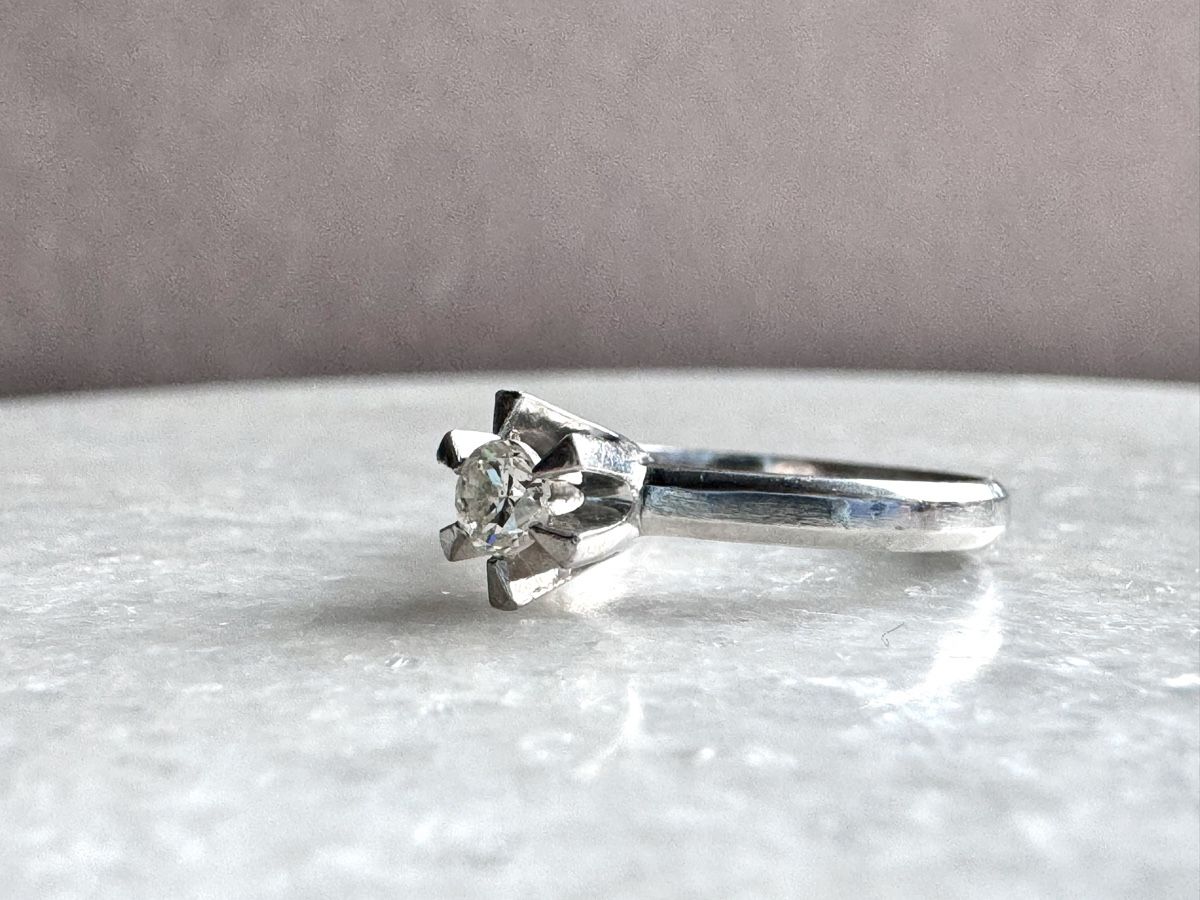 Ringe: Diamant Solitär Ring Diamantring aus Platin 0.28ct – Gebraucht aus Kriens von hannaandkiko 4