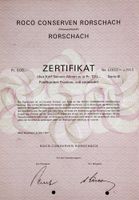 Roco Conserven Rorschach AG, Rorschach - 1968