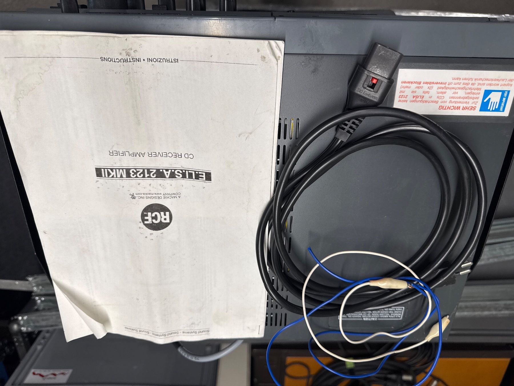 Amplificatori: RCF ELISA 2123 MKII CD Receiver Amplifier – Usato da Oberdorf NW venduto da AndotechnicsGmbH 4