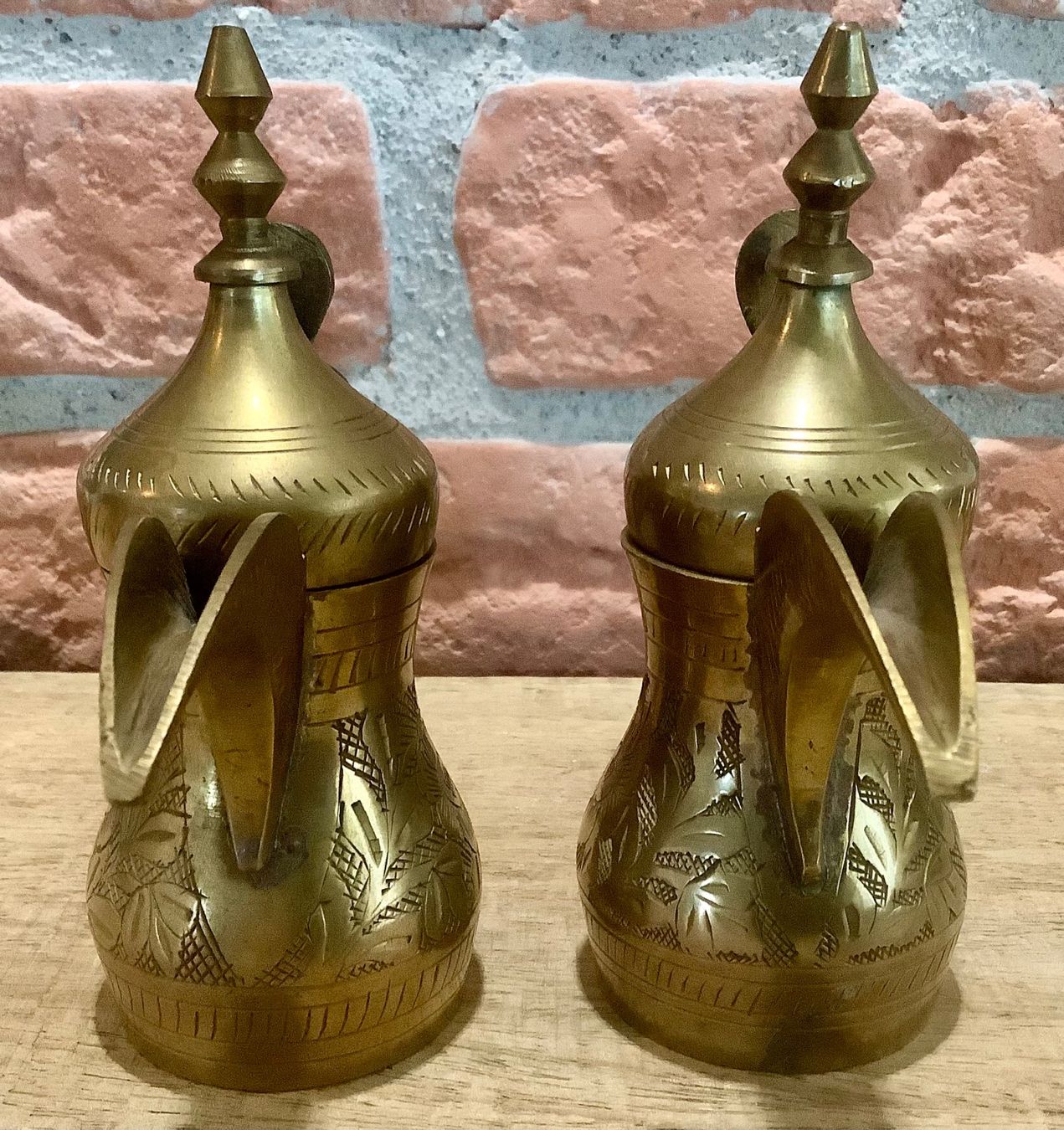 Teiere: Vintage Messing Dallah Kaffeekannen Set - Deko – Usato da Root venduto da ENGLAND-TREASURES 5