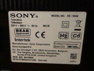 Sony Televisori: Sony OLED-Fernseher 55" KE55A8 – Usato da Aarburg venduto da Birke82 3