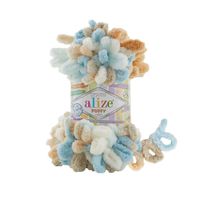 5x Laine à crocheter avec les mains Alize Puffy 6530 Color