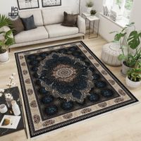 Schöner Orientteppich Perser Teppich blau Wohnzimmer
