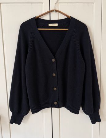 Sessun Cardigan dunkelblau Wolle Grösse M neu