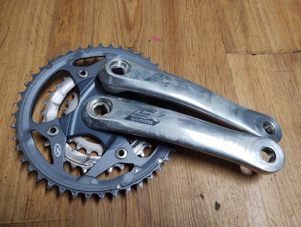 NOS/NEUF - Pédalier VTT vintage triple Shimano Deore XT FC-M730 - Équipements vélos