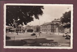 GENEVE - Place Neuve - Oldtimer - 1941