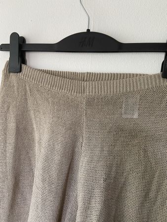Beige Strickhose