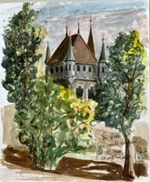 Alberto Depietri, Stadt Zürich (1928), Aquarell, handsign.