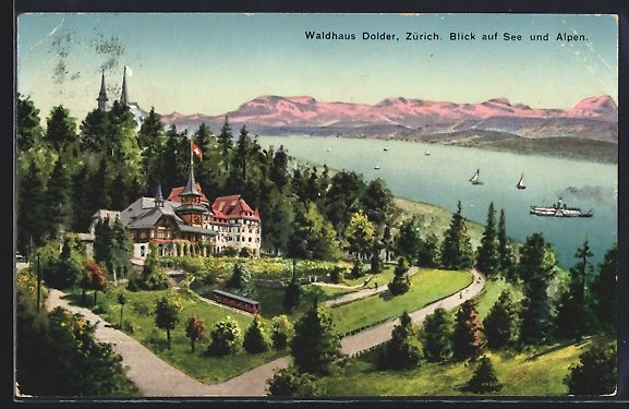 Ansichtskarten: Zürich, Waldgasthaus Dolder mit Blick a – Gebraucht aus Berlin von bartko-reher