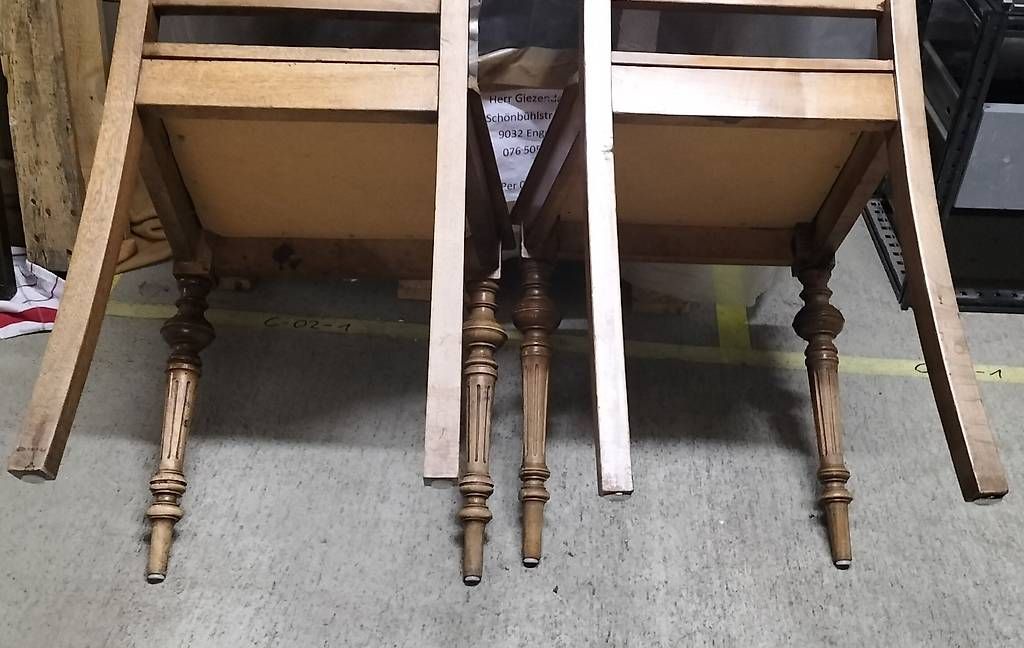 Sedie: 2er Set alte Stoff-Stühle – Usato da Steinach venduto da Tsgweh 5