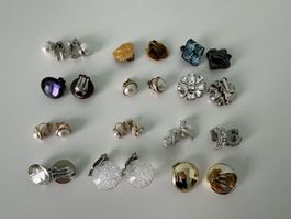 Lot von Ohrclips, Modeschmuck