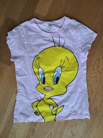 Süsses rosa Tweety T-Shirt, Gr. 36/38
