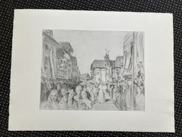 aus Grafiksammlung Lithografie signiert Käser 1947