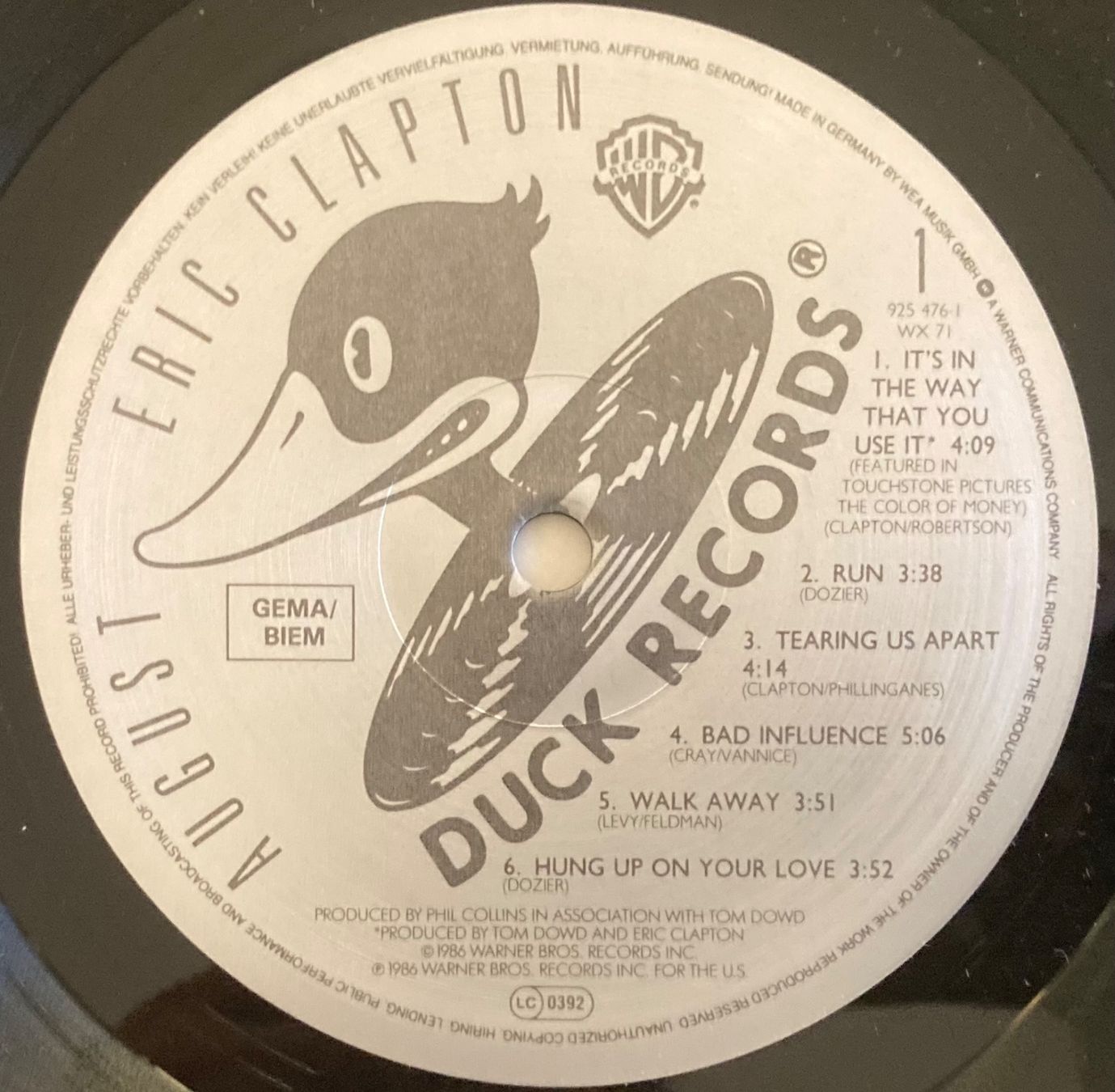 Dischi in vinile: ERIC CLAPTON - AUGUST – Usato da Poliez-Pittet venduto da Newtown-Records 2