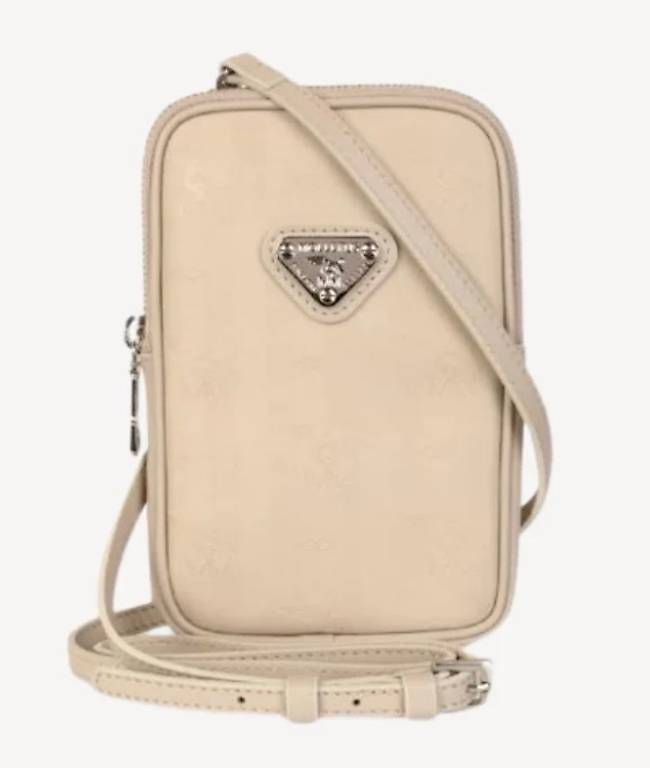 Maison Mollerus Borse da donna: Mollerus Handytasche pearl weiss/silber – Usato da Zunzgen venduto da Conny_0812
