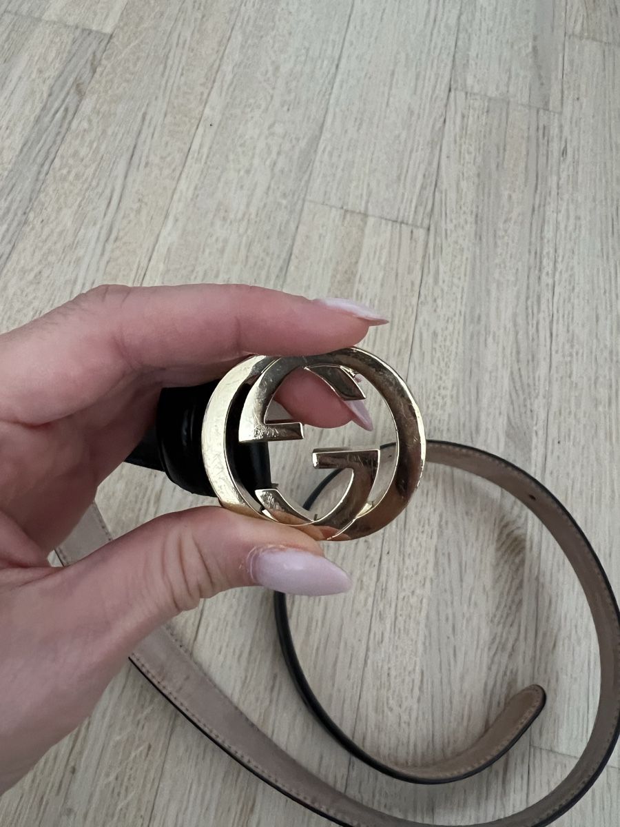 Gucci Gürtel: Gucci Interlocking Buckle Leder Gürtel – Gebraucht aus Dietikon von Mischi2167 4