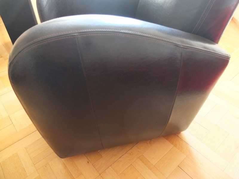 Sessel: Fauteuil en cuir vachette buffalo marron marque Artopia – Gebraucht aus Genève von Donnet2 3