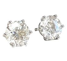 NEU: 4.02ct. H/SI Solitär-Diamantohrstecker, statt 34.900,-