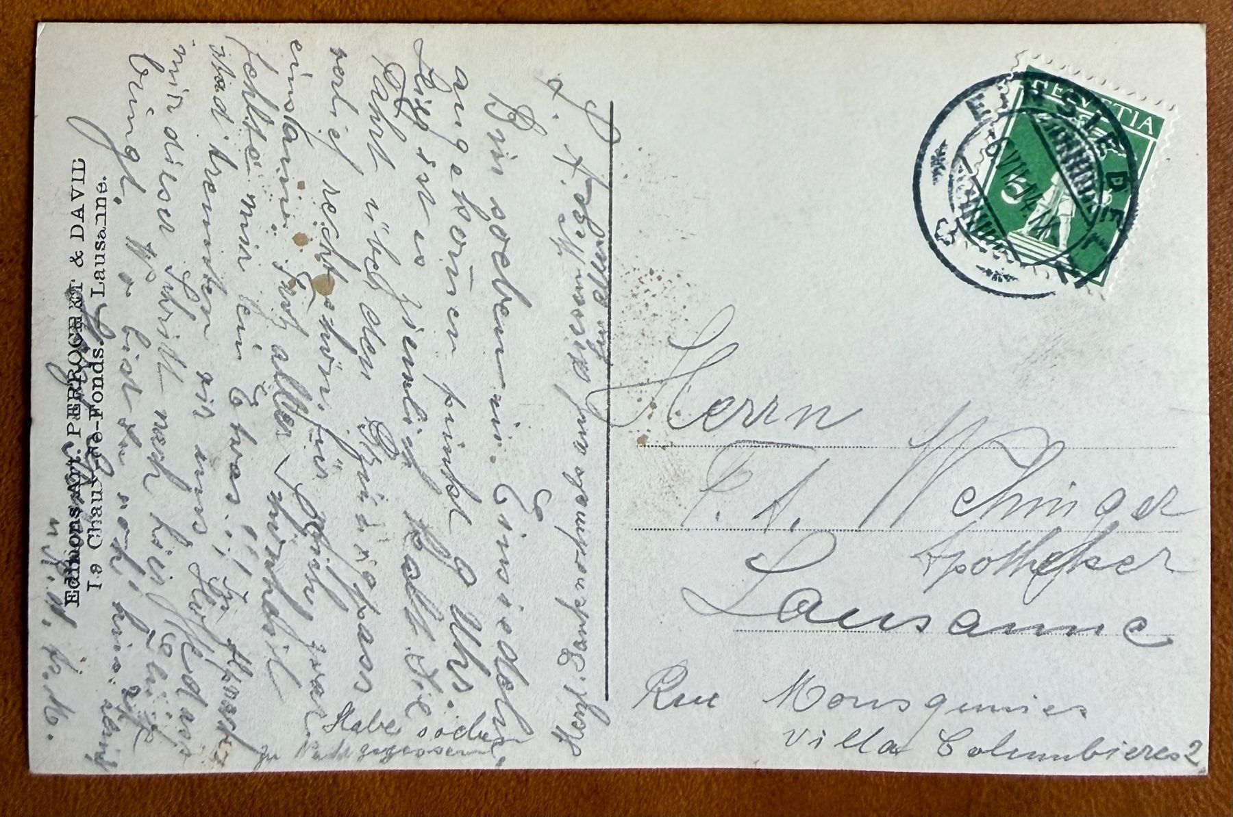 Cartoline postali: Luzern - Kappelbrücke 1914 – Usato da Lutry venduto da Ediego 1