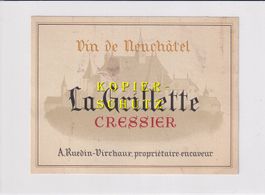 Etikette für Wein - La Grillette (Cressier) /bd