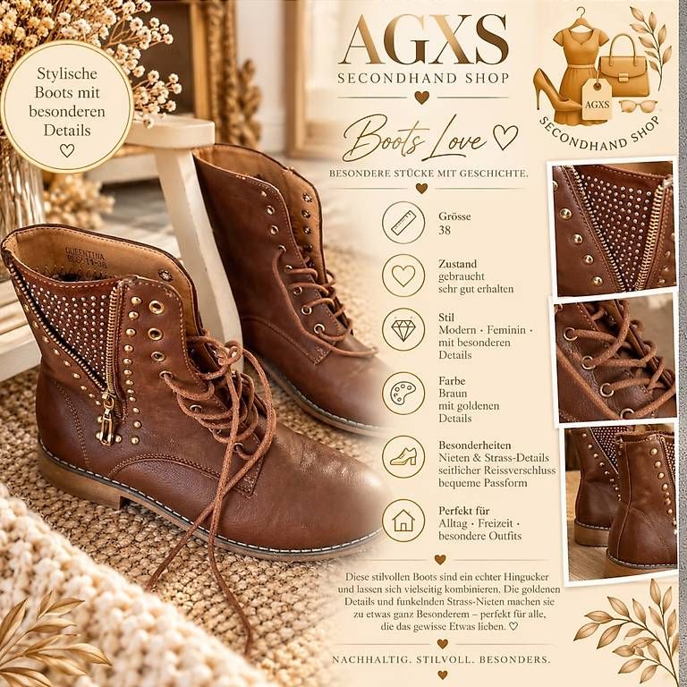 Chaussures femmes: braune stifel  – D'occasion à Adligenswil par balboa5
