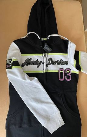 Original Harley Davidson Zip Front Hoodie für Damen