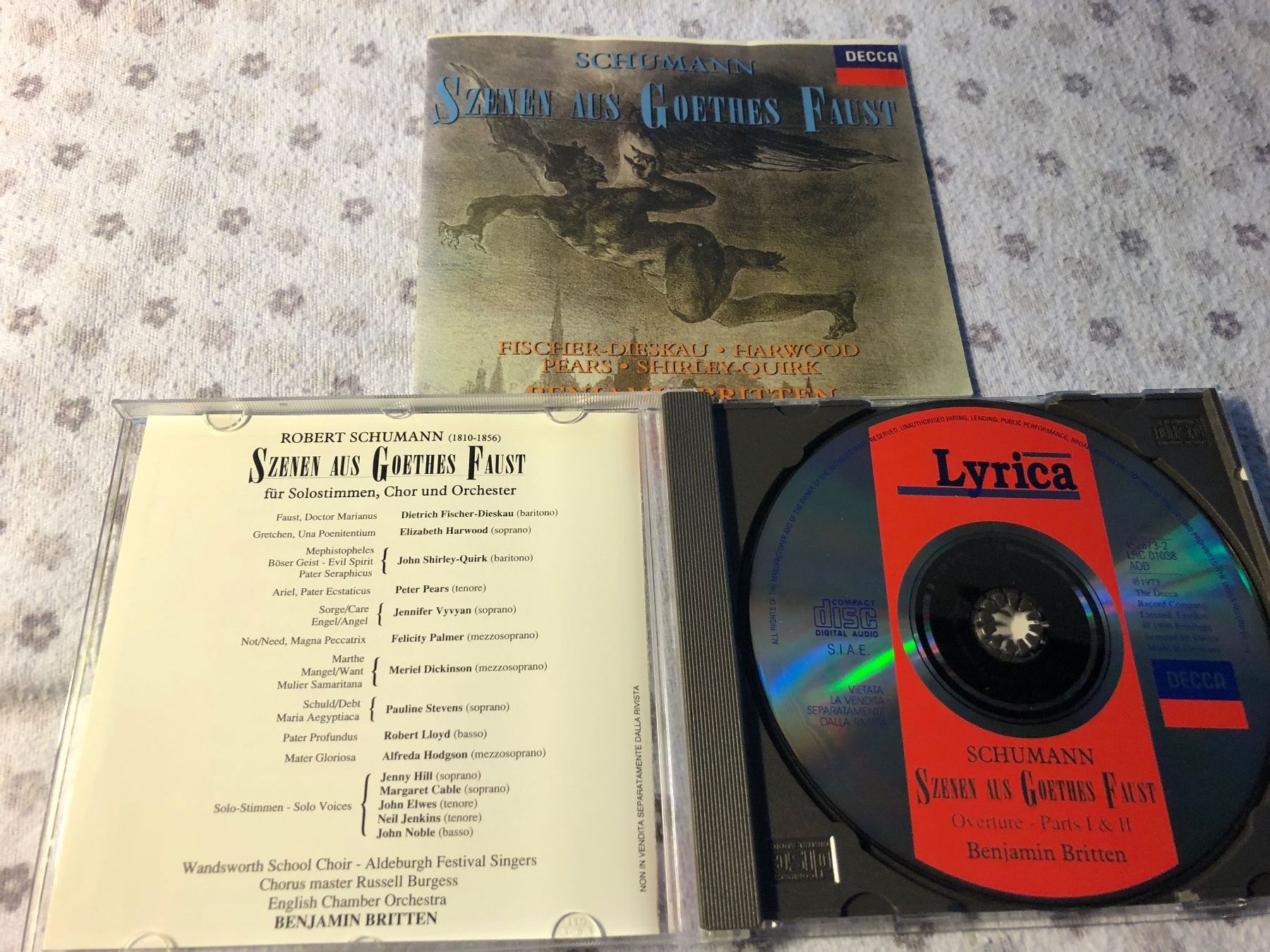 CD: Schumann/ Szenen aus Goethes Faust – Usato da Schübelbach venduto da Bemafaja 2