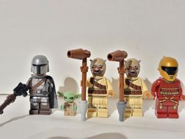 Minifigures Lego Star Wars: Mandalorian, Tusken, Baby Yoda
