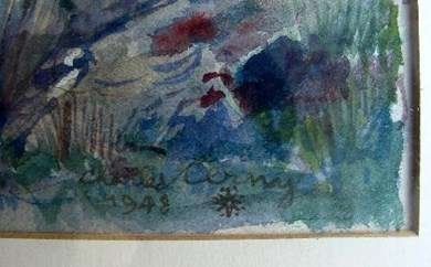 Dipinti: aquarelle Charles Cerny 1948 – Usato da Biel/Bienne venduto da Galaq 1