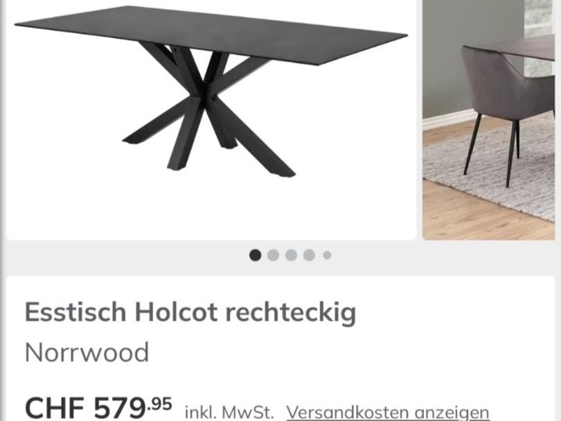 Tables: Esstisch Holcot 200 × 100 cm – D'occasion à Lachen SZ par Manuela76 3