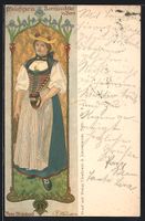 Bern, Pfeilerfigur im Gasthaus Kornhausk
