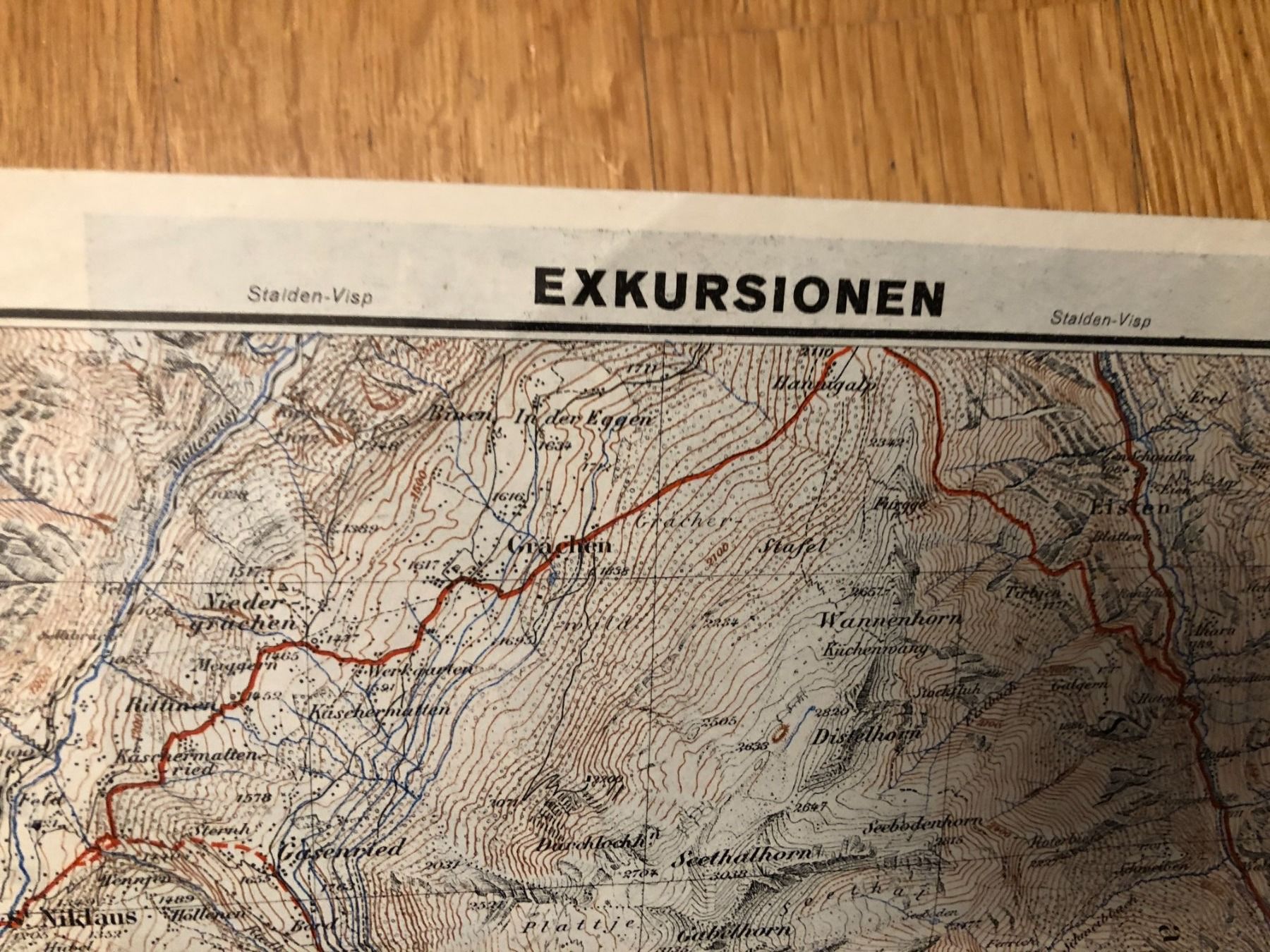 Cartine & Atlanti: Saas Fee. Exkursionen. Skitouren. 1946 – Usato da Zürich venduto da allp 3