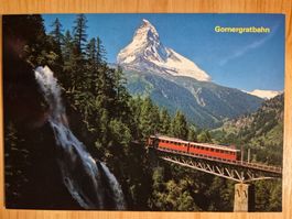 Gernergratbahn auf der Findelenbrücke, Zermatt