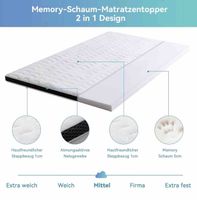 Memory Foam Mattress Topper 2 in 1 Design Used