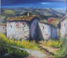 - Italienisches Gemälde - 70x80cm