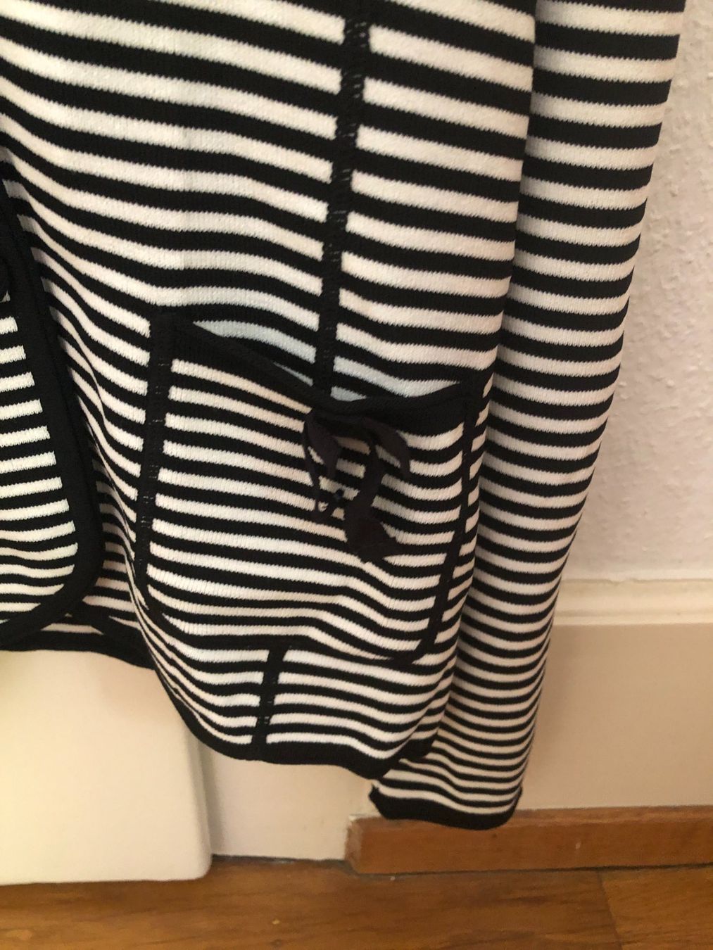Giacche: Feldpausch Damen Strickjacke Schwarz-weiss gestreift – Usato da Basel venduto da raresbares 3
