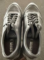 schwarze Leder GEOX Schuhe, Grösse 37