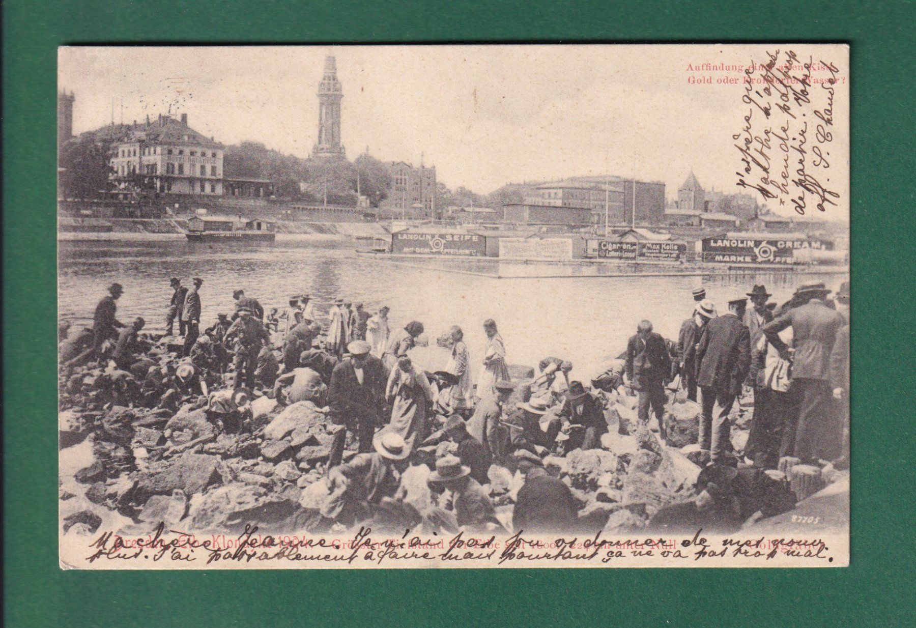 Cartoline postali: DRESDEN - Elb Klondyke - 1904 – Usato da Pully venduto da nicecards-shop