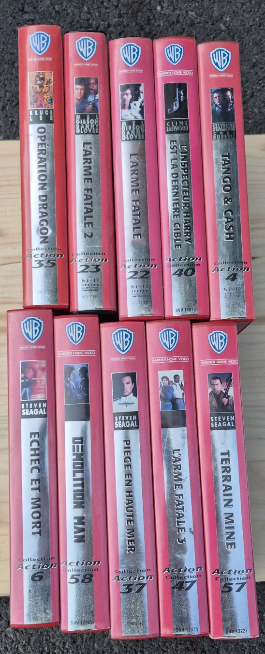 Alle VHS: VHS action collection VHS sammlung Warner Home – Gebraucht aus Ursy von RetroBebar777 1
