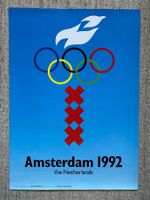 Originalplakat  Olympiakandidatur Amsterdam 1992