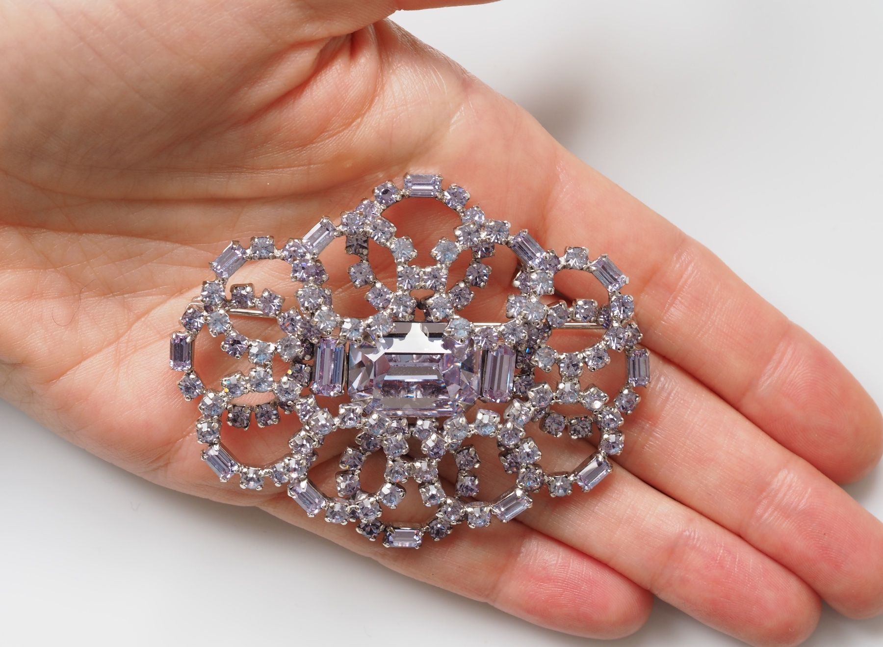 Spille & Fermagli: Grosse vintage SHERMAN Brosche; Strass – Usato da Zürich venduto da nostalgic_treasures 4