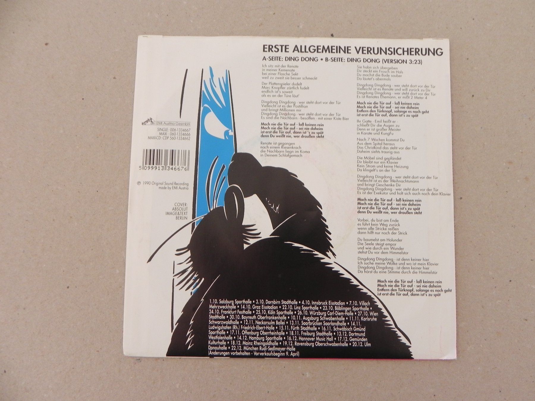 Dischi in vinile: Single 7 " Austria Ulk Pop Rock Band EAV 1990 Ding Dong – Usato da Siebnen venduto da krimsie 1