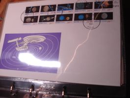 USA 1991, Grossbrief-FDC Weltall-Planeten, Z-Druck