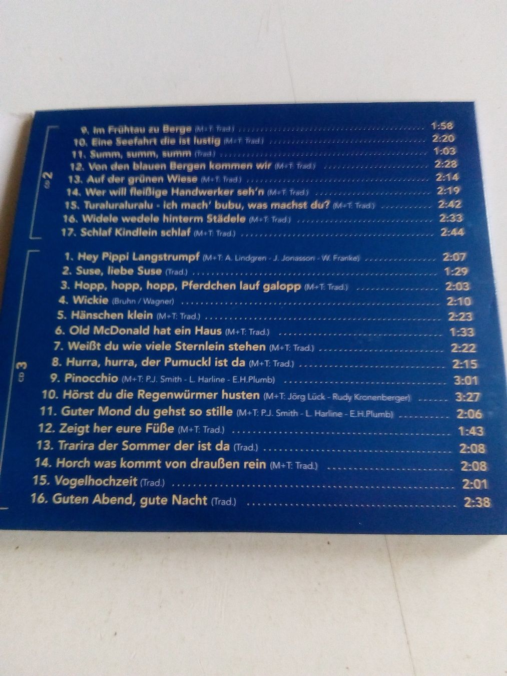 CD: Die 50 schönsten Kinderlieder  (3-CD's / Digi)   Deutsch – Usato da St. Gallen venduto da elkapone 3